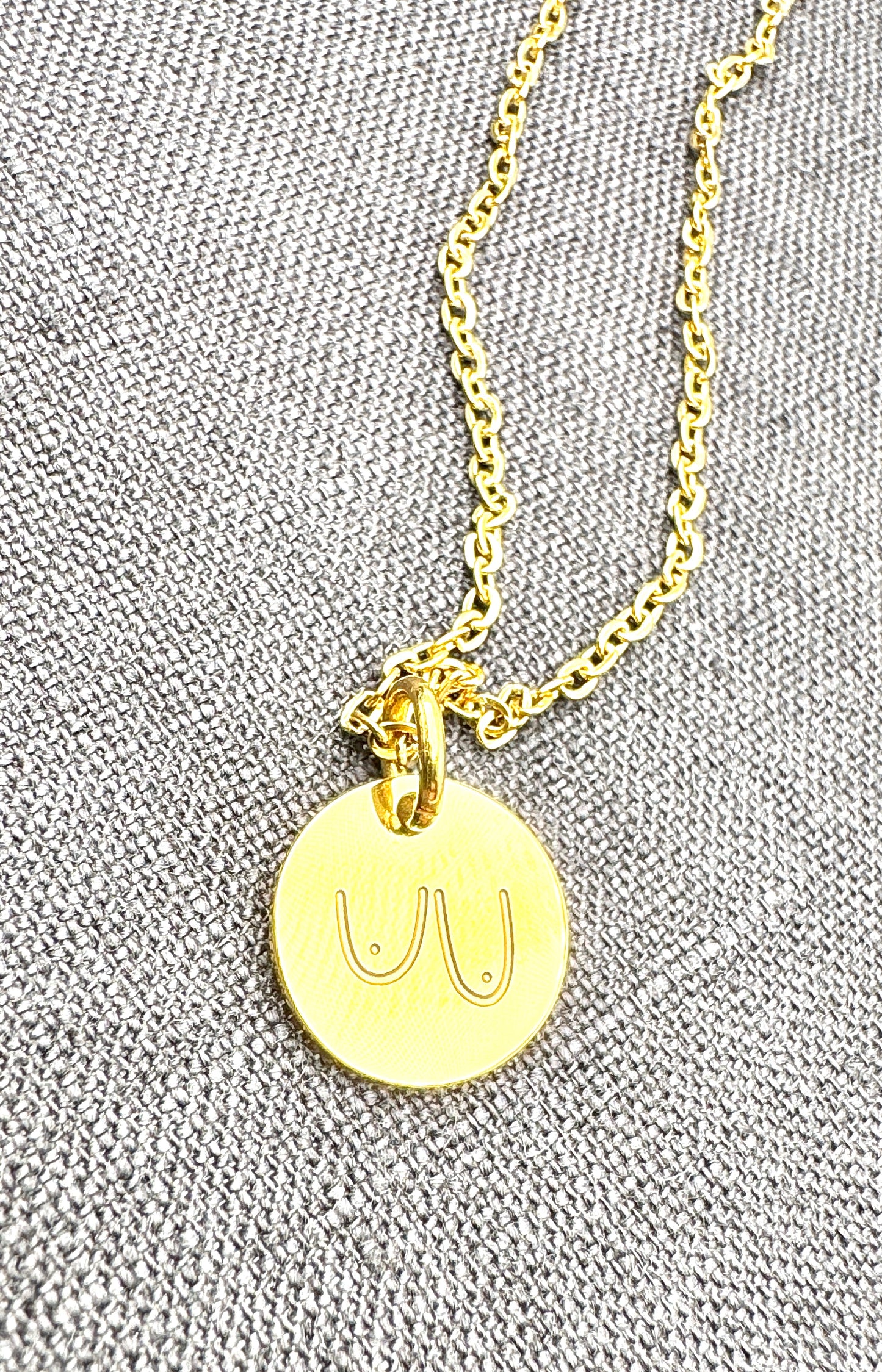 Engraved Boob Necklace - Lors Collective