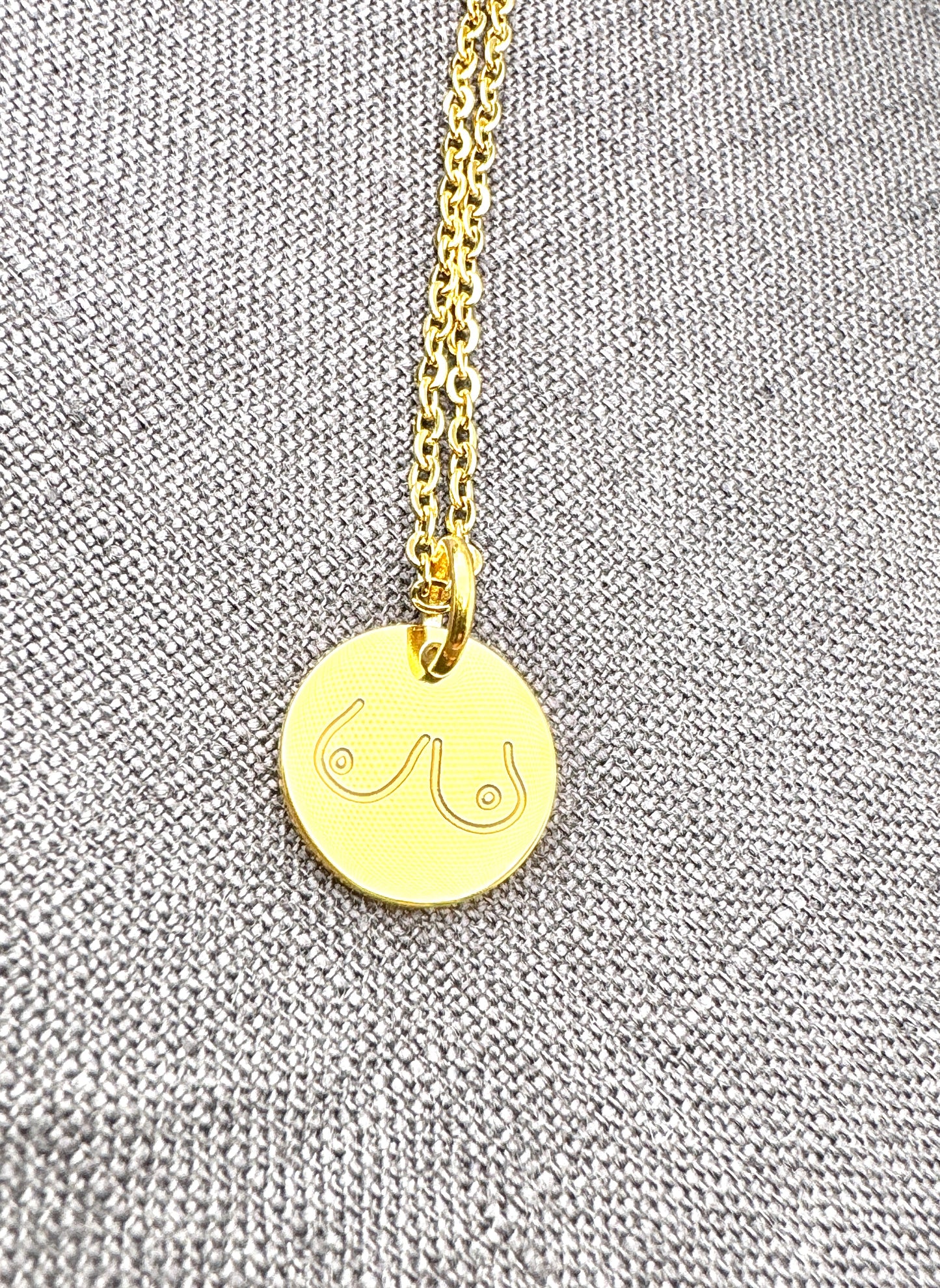 Engraved Boob Necklace - Lors Collective