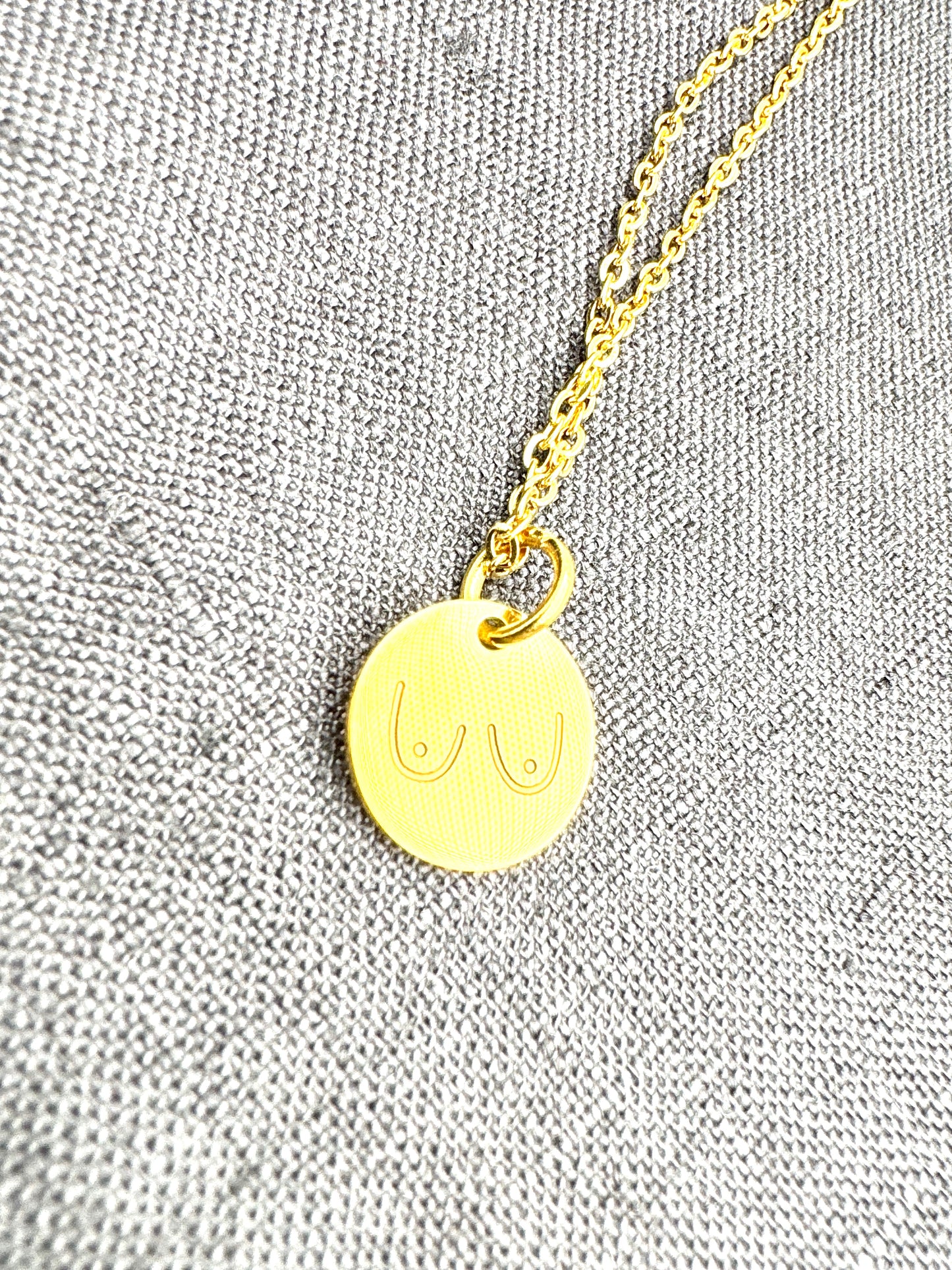 Engraved Boob Necklace - Lors Collective