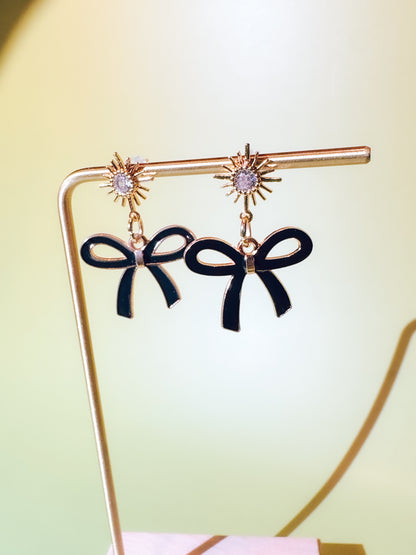 Bow Drop Earrings - Lors Collective