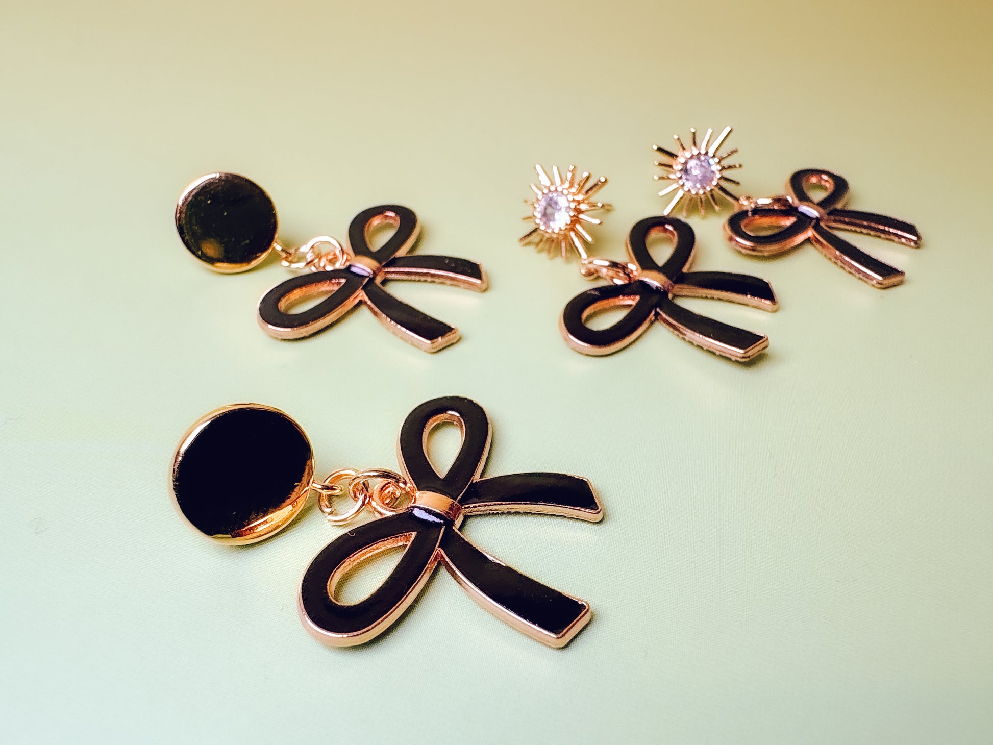 Bow Drop Earrings - Lors Collective