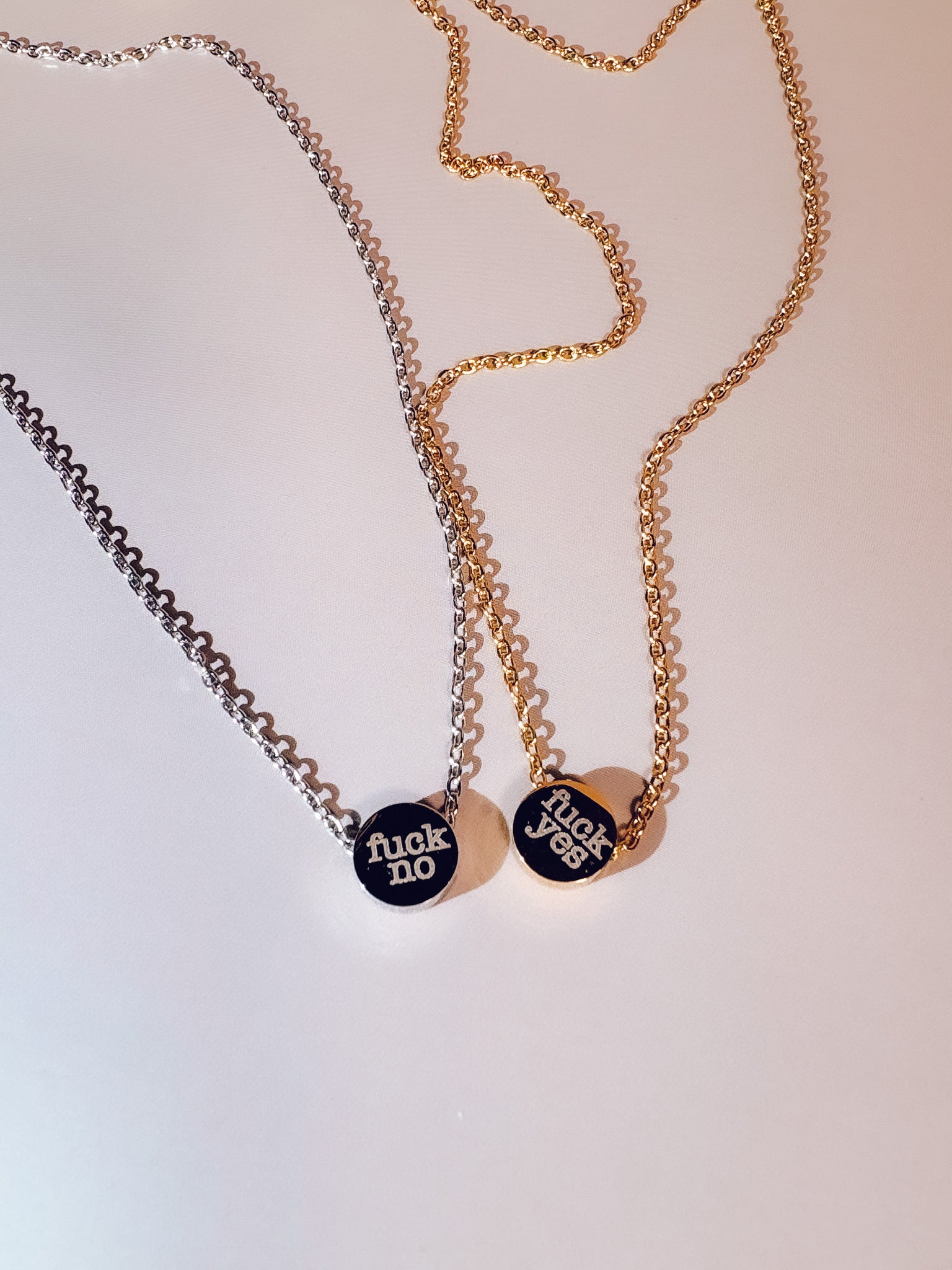 Reversible Necklace- Fuck Yes / Fuck No - Lors Collective