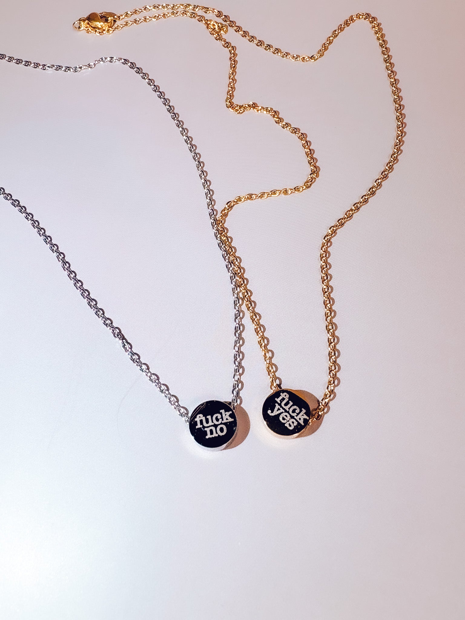 Reversible Necklace- Fuck Yes / Fuck No - Lors Collective