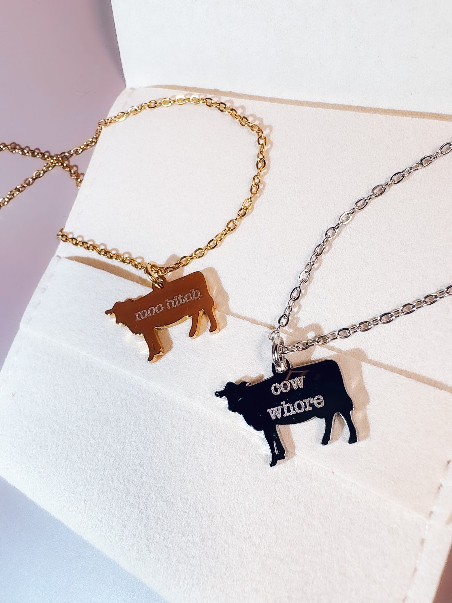 Engraved Cow Necklace - Lors Collective