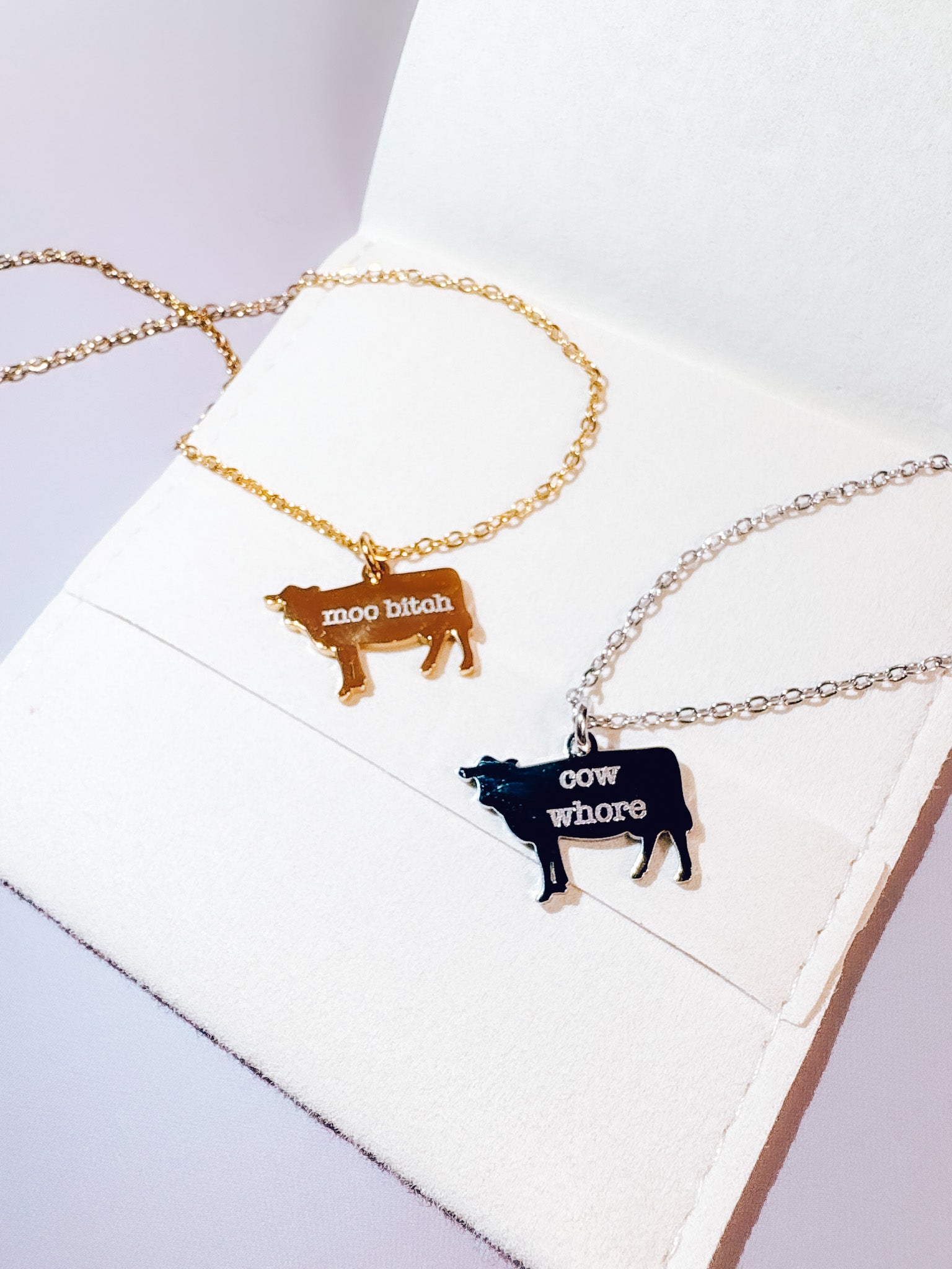 Engraved Cow Necklace - Lors Collective