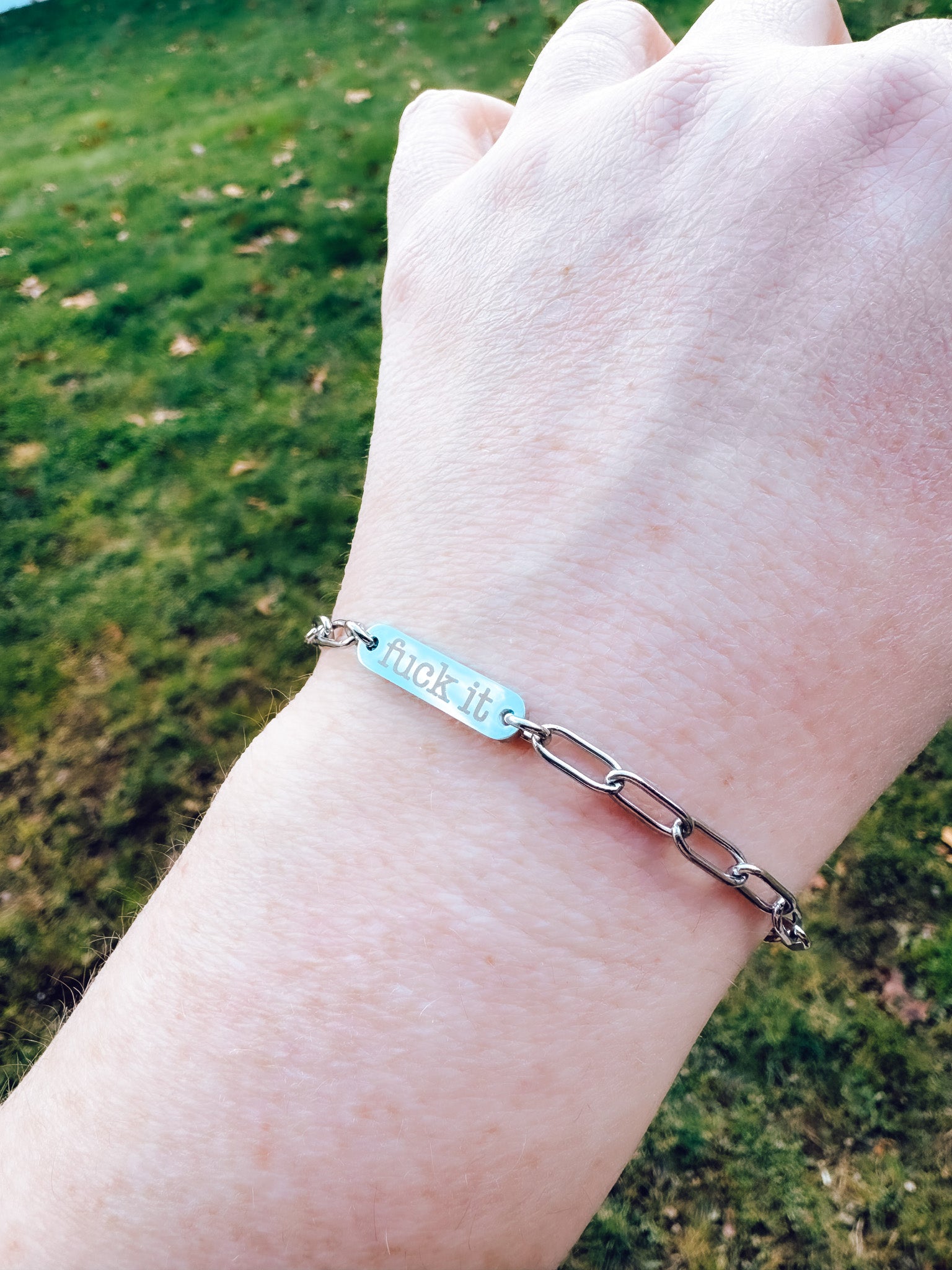 Engraved Paperclip Bracelet - Lors Collective
