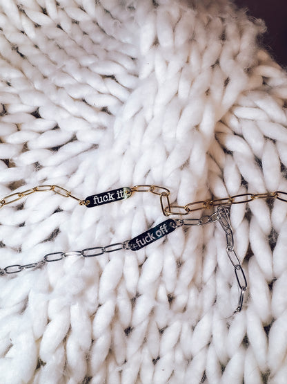 Engraved Paperclip Bracelet - Lors Collective