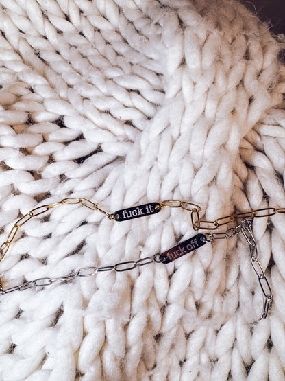 Engraved Paperclip Bracelet - Lors Collective