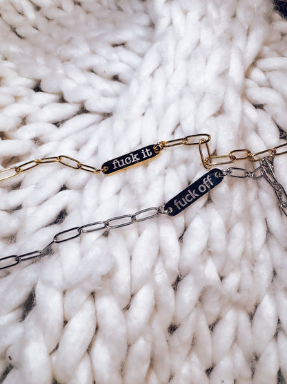 Engraved Paperclip Bracelet - Lors Collective