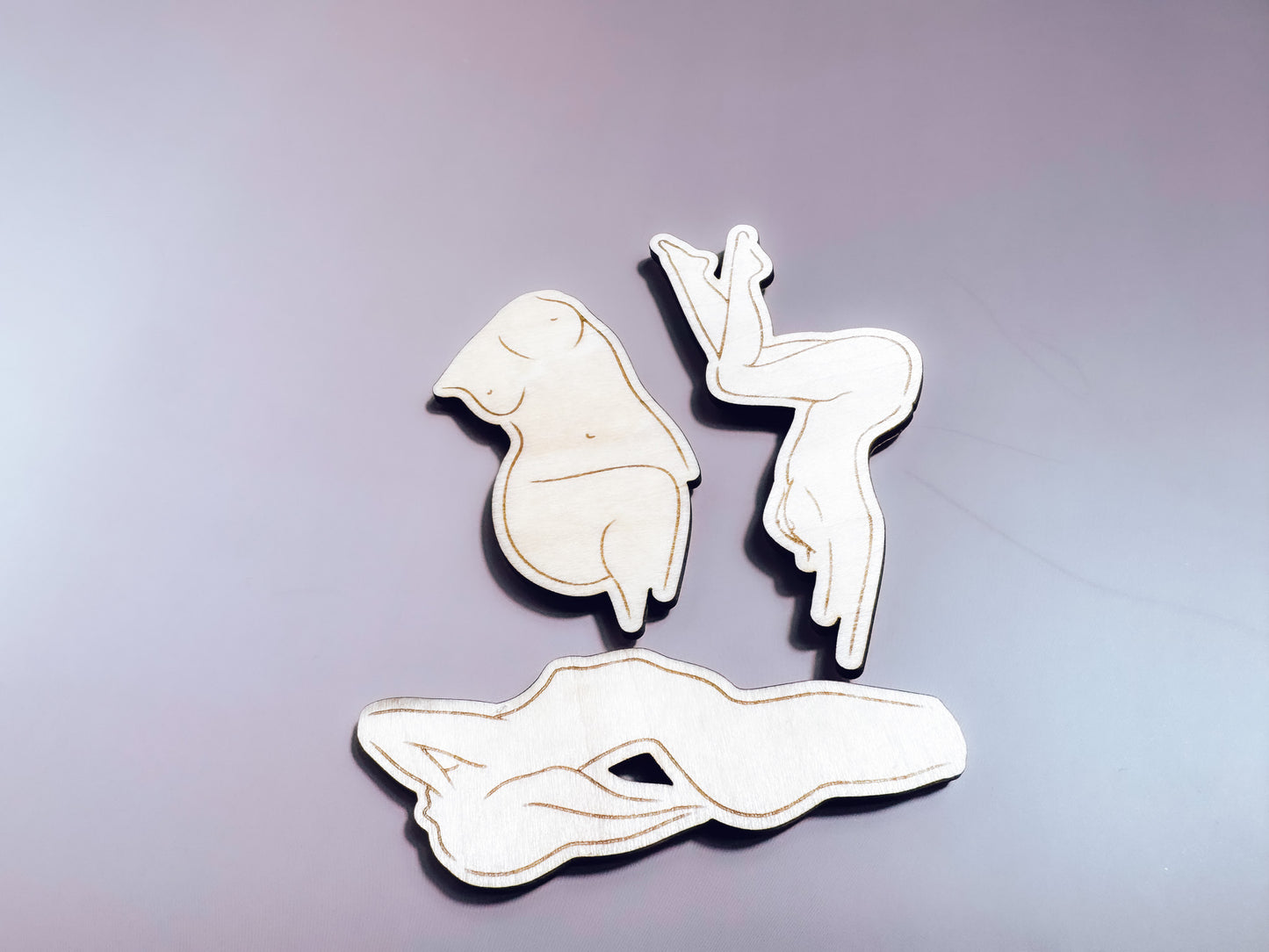 Nude Figure Magnets (Set of 3)