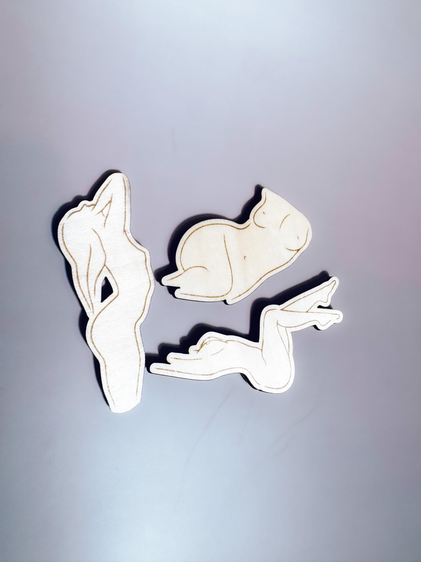 Nude Figure Magnets (Set of 3)