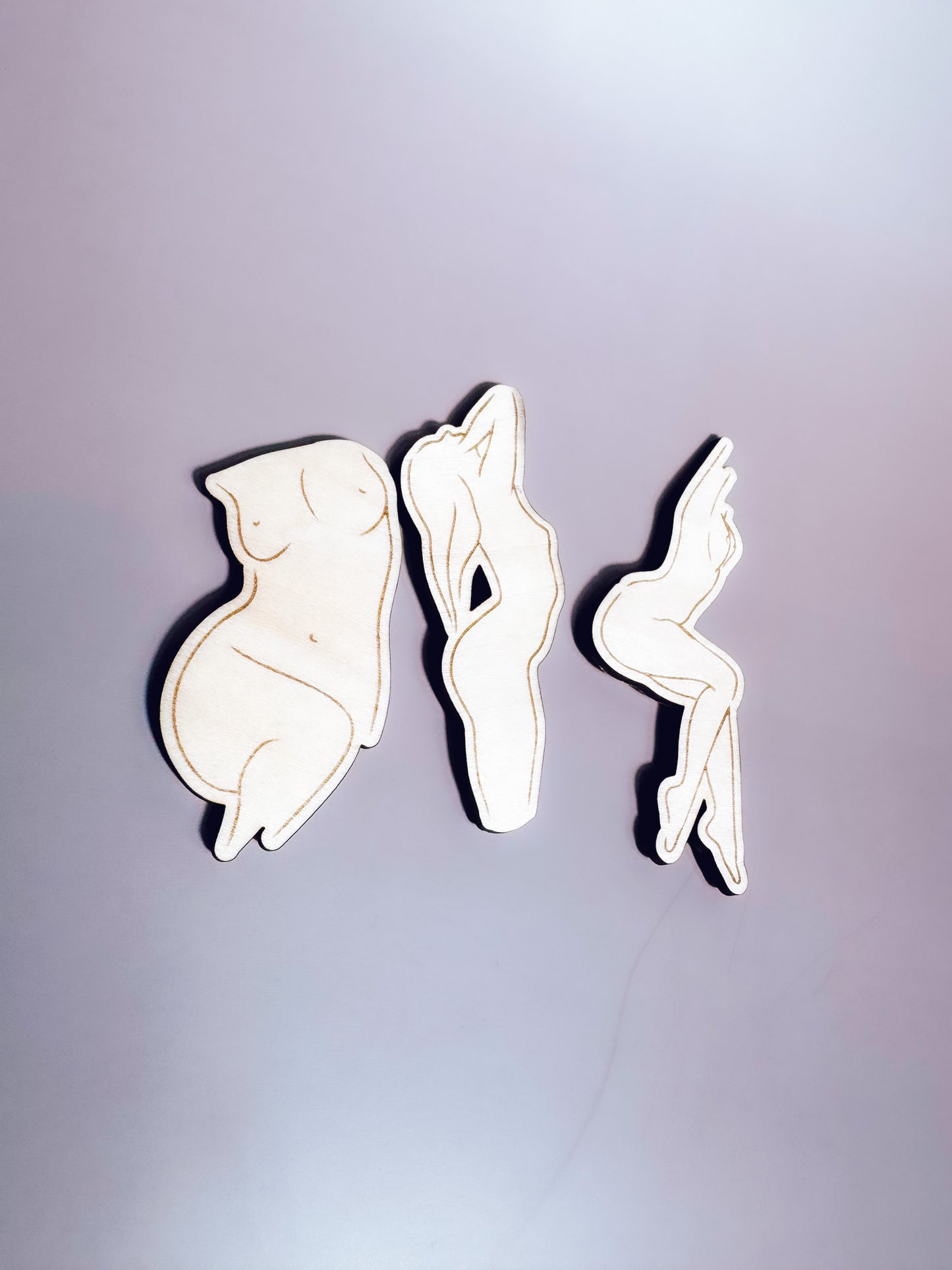 Nude Figure Magnets (Set of 3)