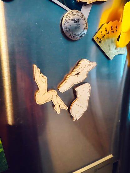 Nude Figure Magnets (Set of 3)