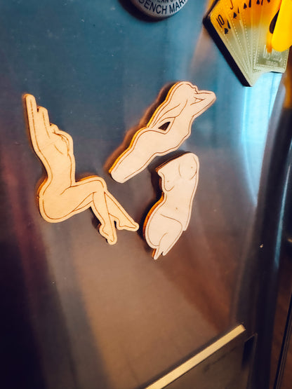 Nude Figure Magnets (Set of 3)