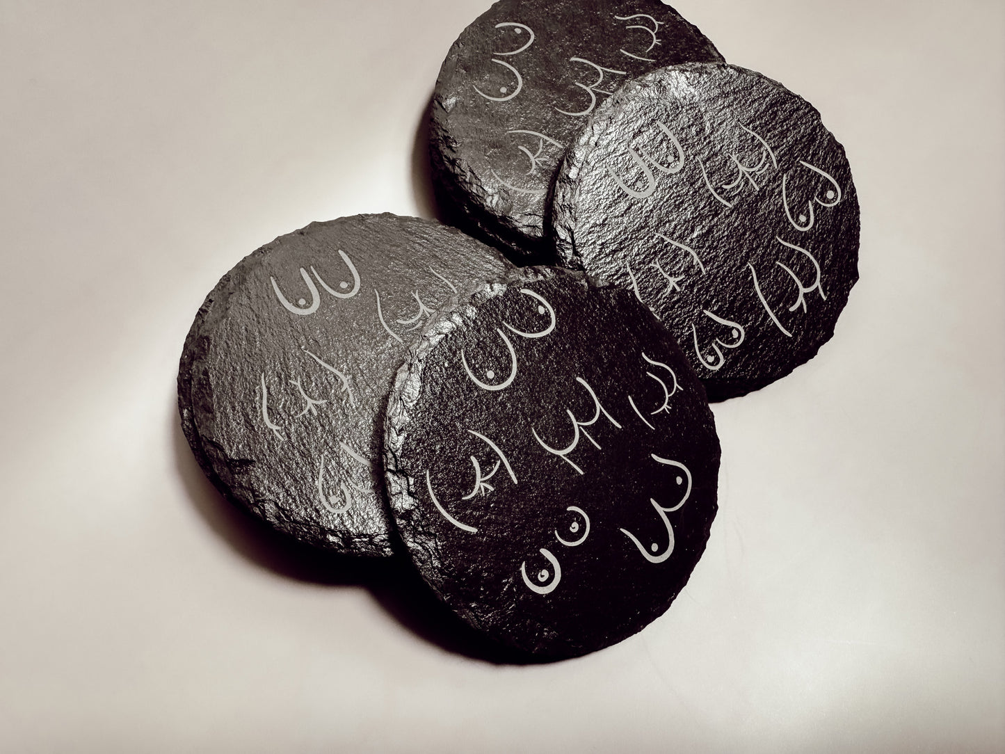 Boobs & Butts Slate Coasters (Set of 2) - Lors Collective