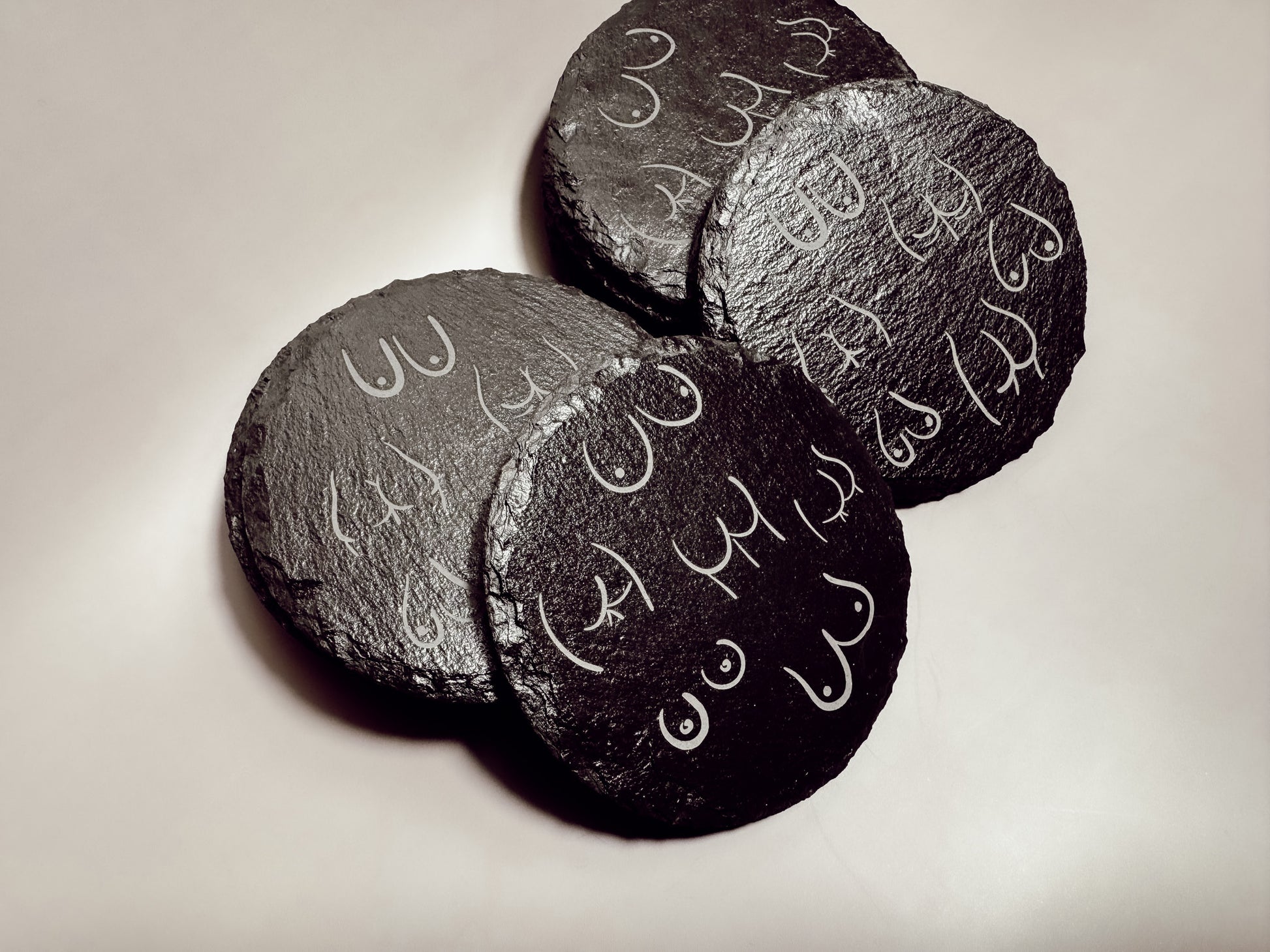 Boobs & Butts Slate Coasters (Set of 2) - Lors Collective