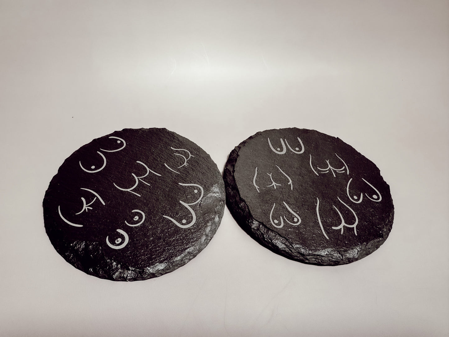 Boobs & Butts Slate Coasters (Set of 2) - Lors Collective