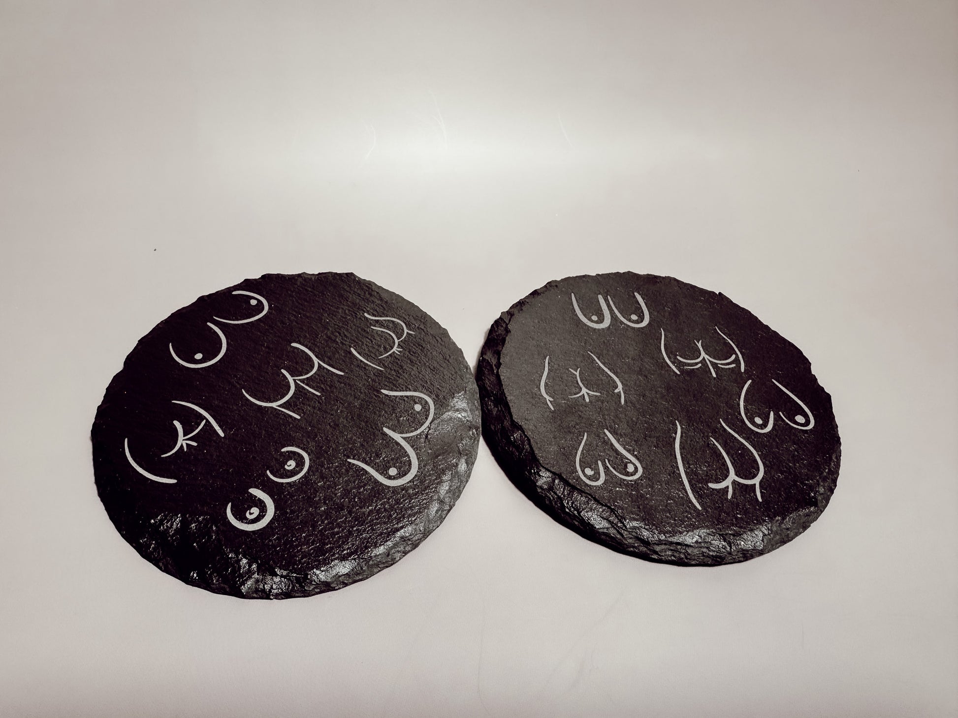 Boobs & Butts Slate Coasters (Set of 2) - Lors Collective