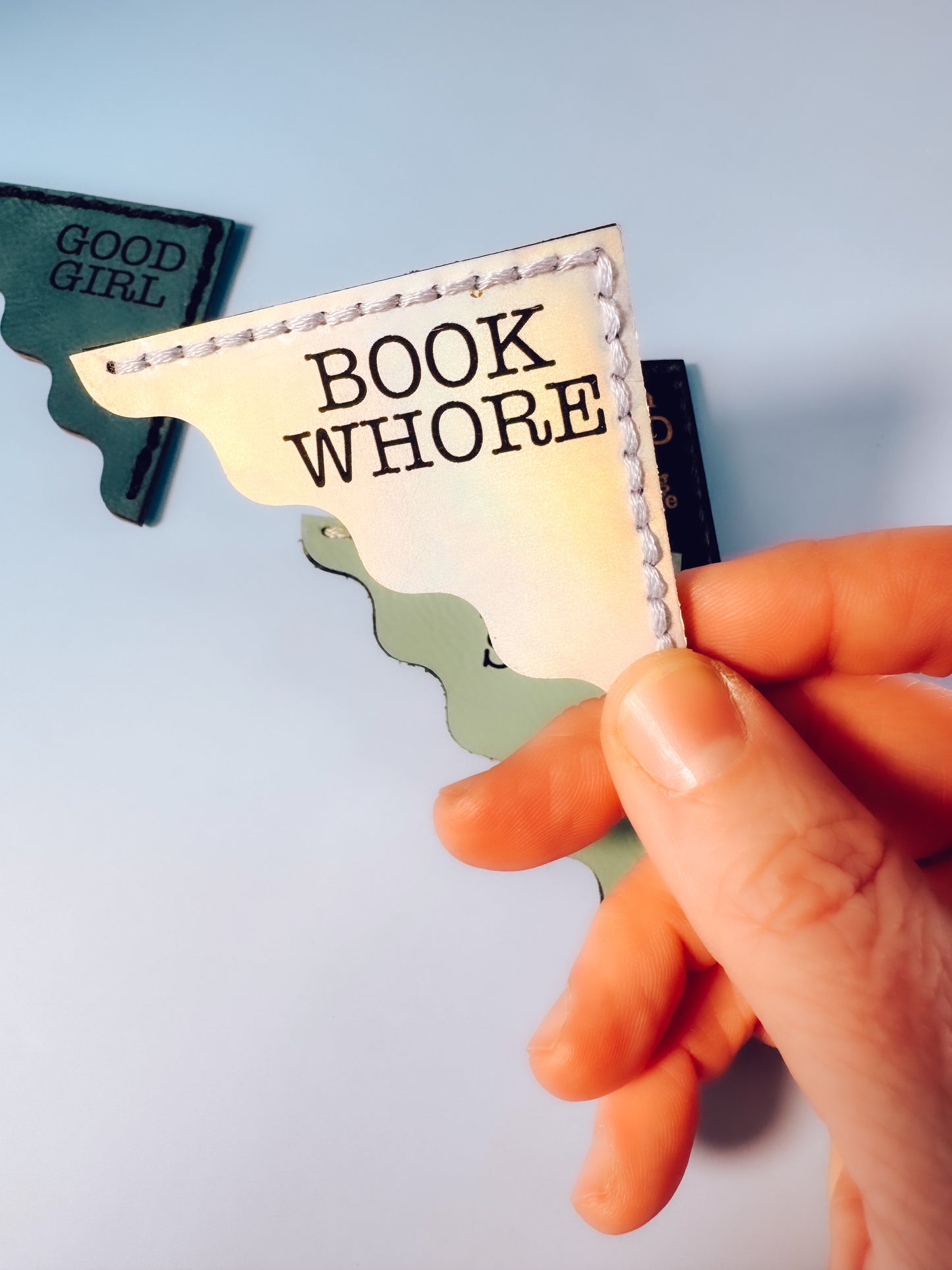 Leather Corner Bookmark - Engraved - Lors Collective