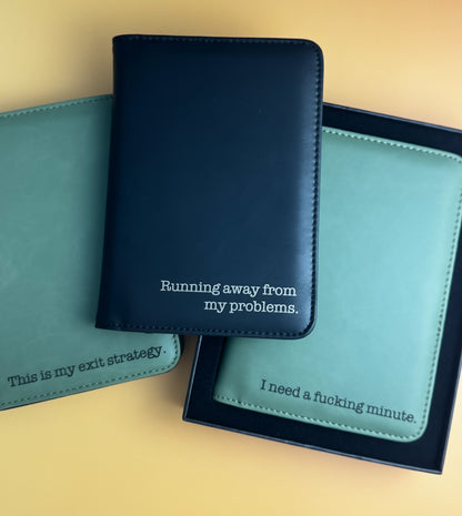 Sarcastic Engraved Passport Holder - Lors Collective