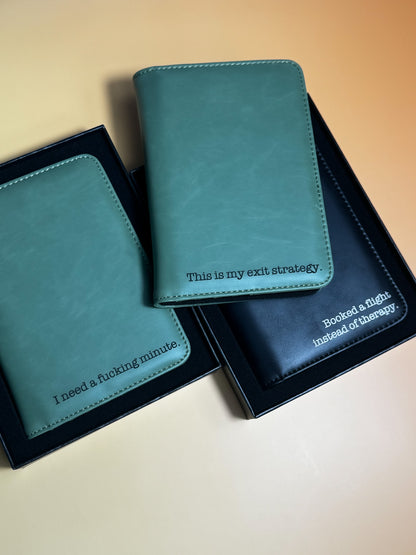 Sarcastic Engraved Passport Holder - Lors Collective