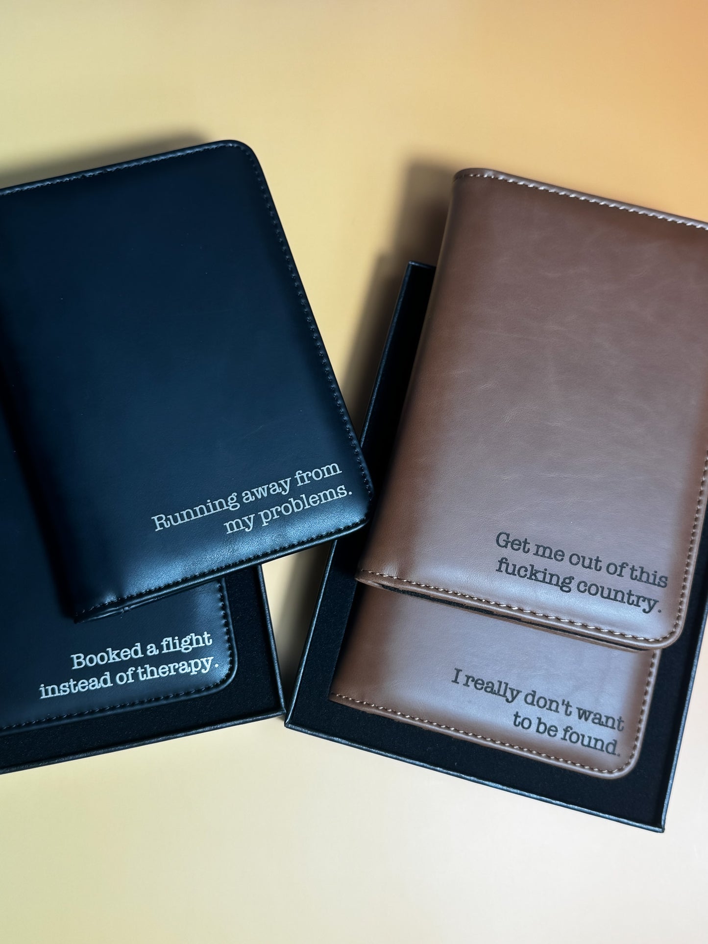 Sarcastic Engraved Passport Holder - Lors Collective