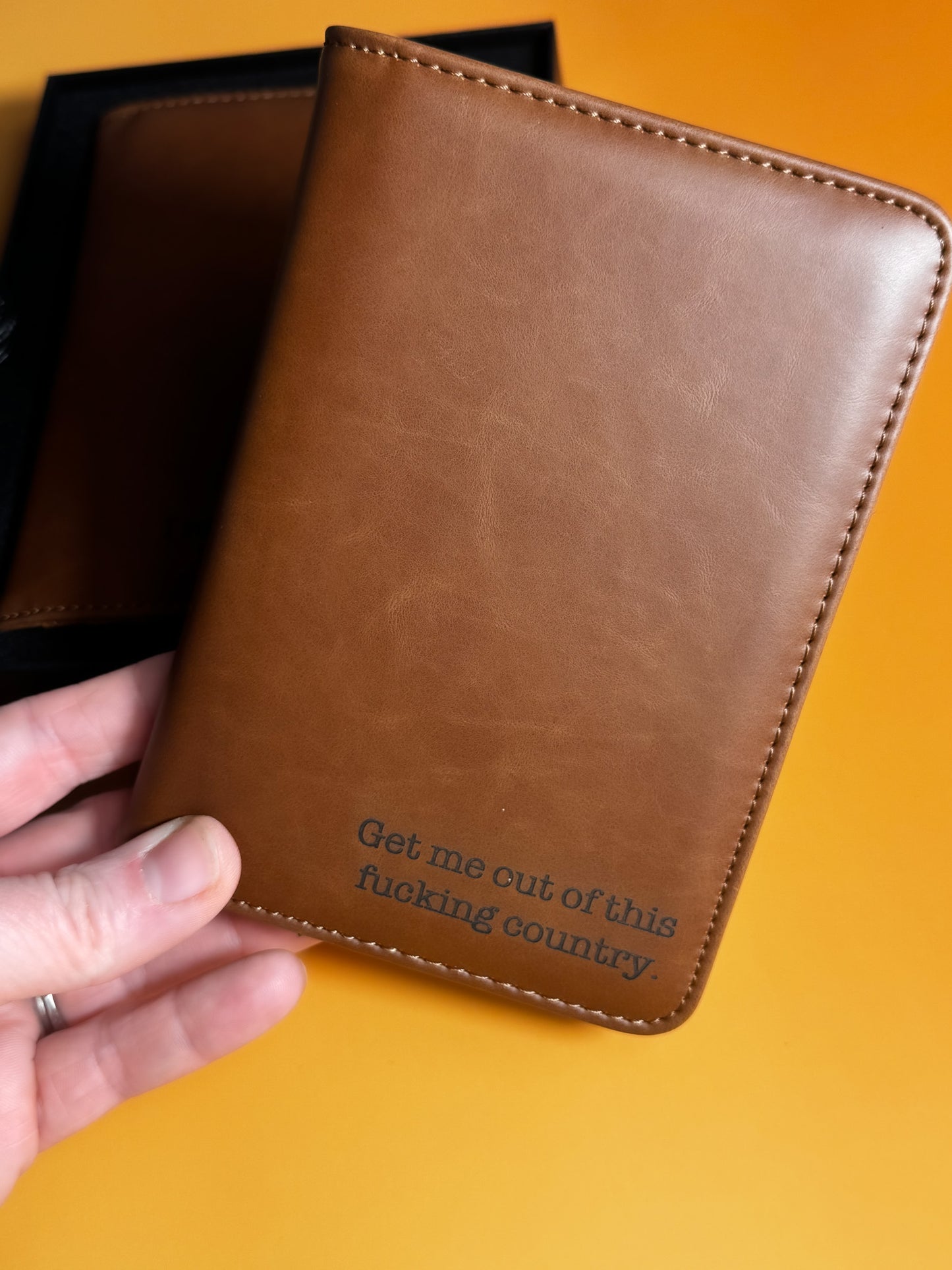 Sarcastic Engraved Passport Holder - Lors Collective