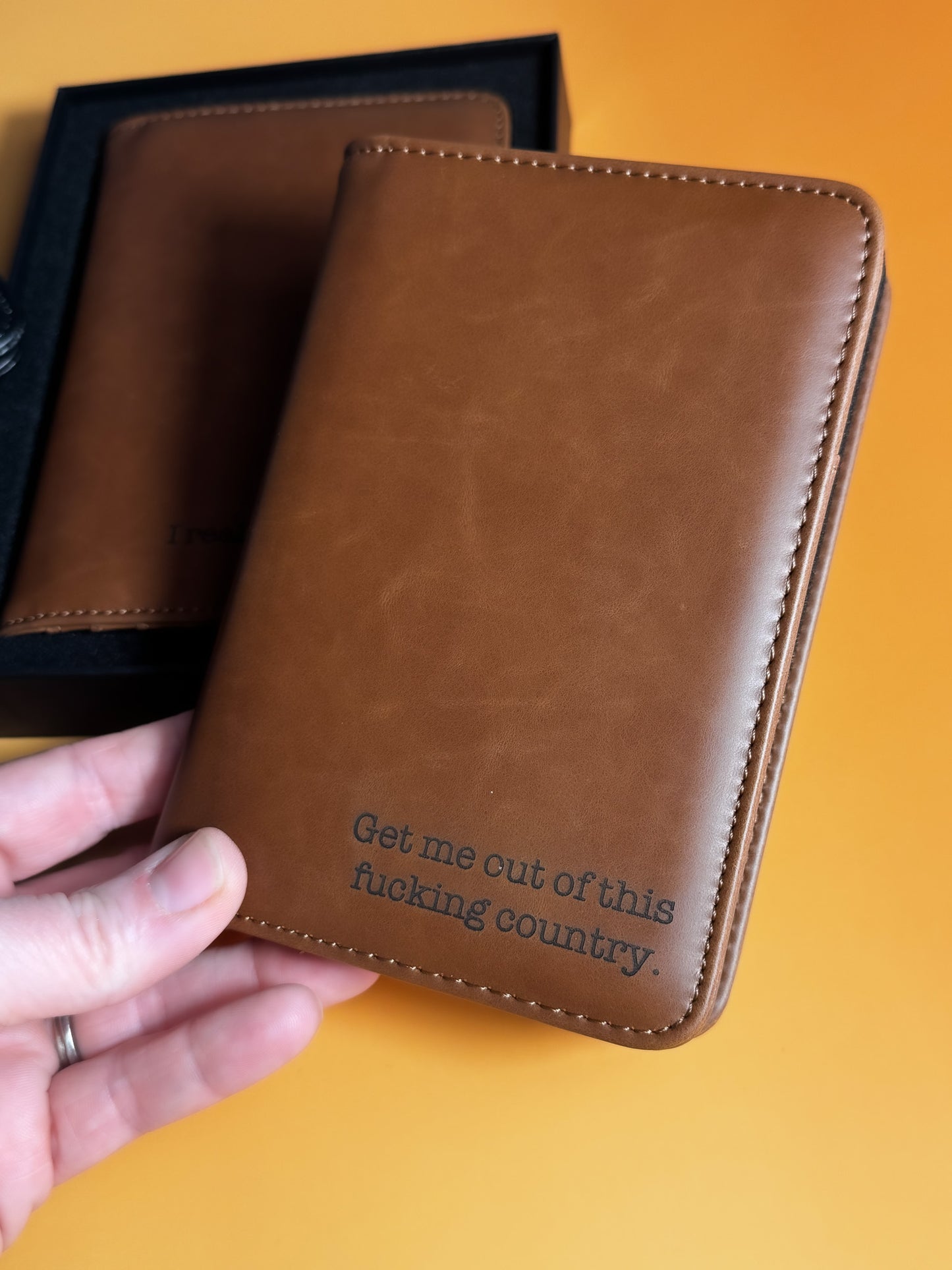 Sarcastic Engraved Passport Holder - Lors Collective