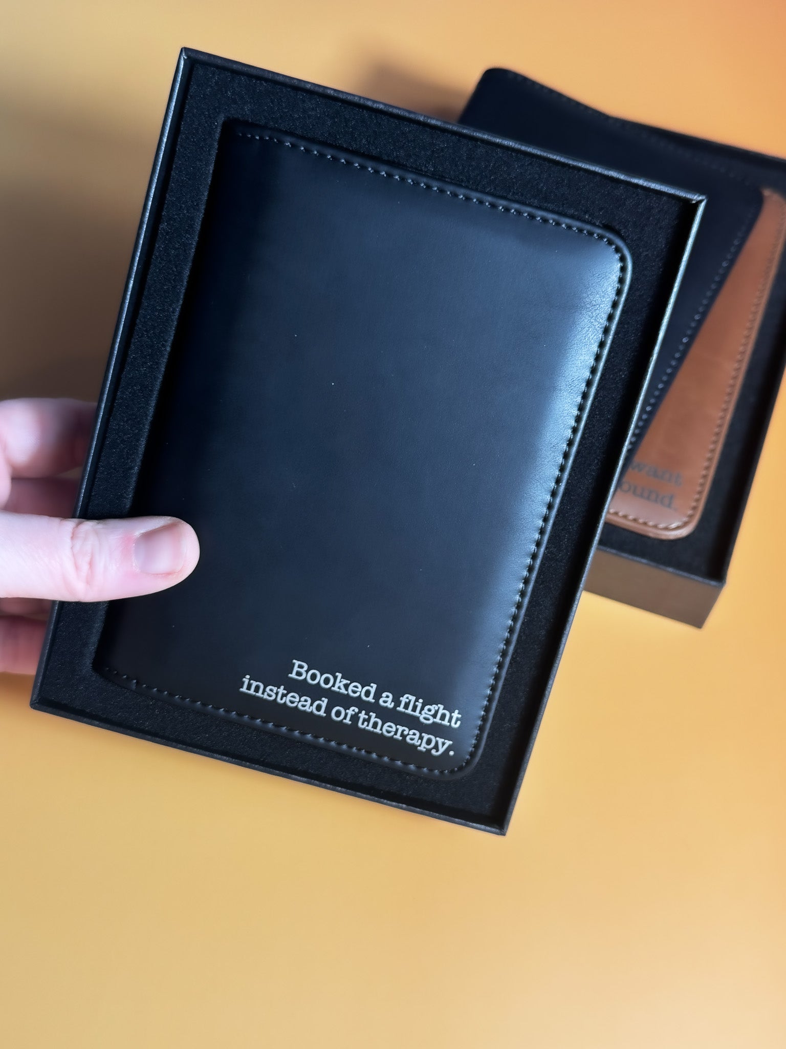 Sarcastic Engraved Passport Holder - Lors Collective