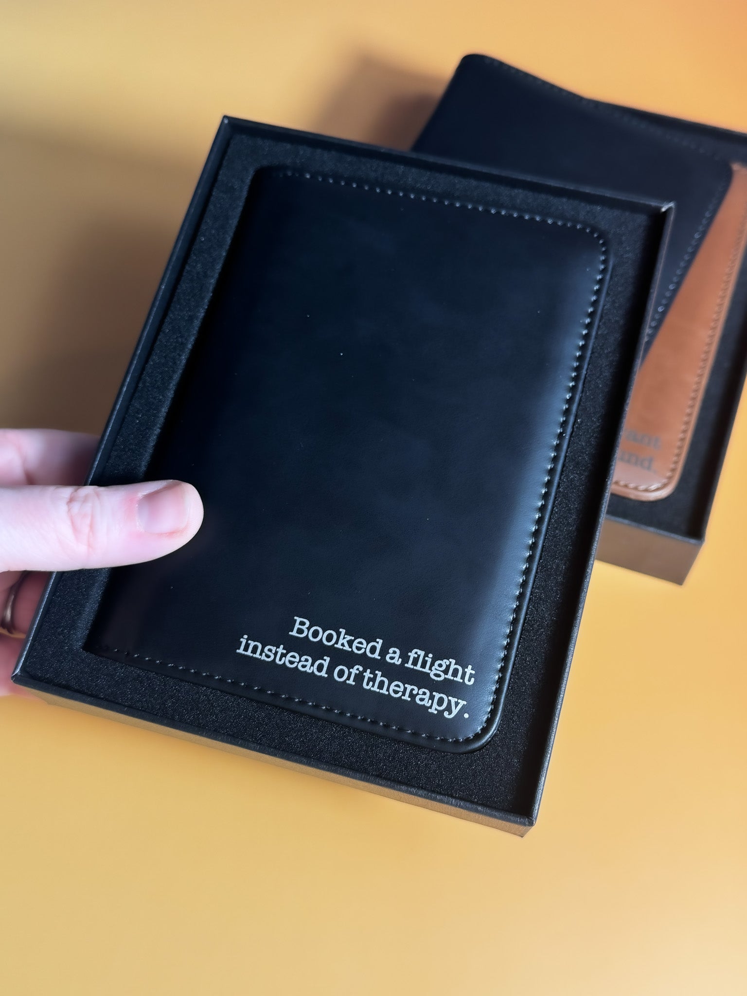 Sarcastic Engraved Passport Holder - Lors Collective