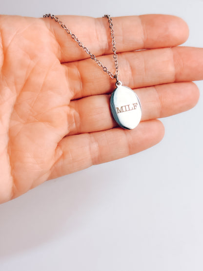 MILF Engraved Necklace - Lors Collective