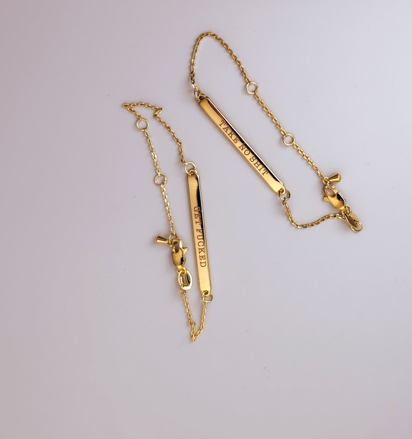 18k Gold Filled Unhinged Bar Bracelets - Lors Collective