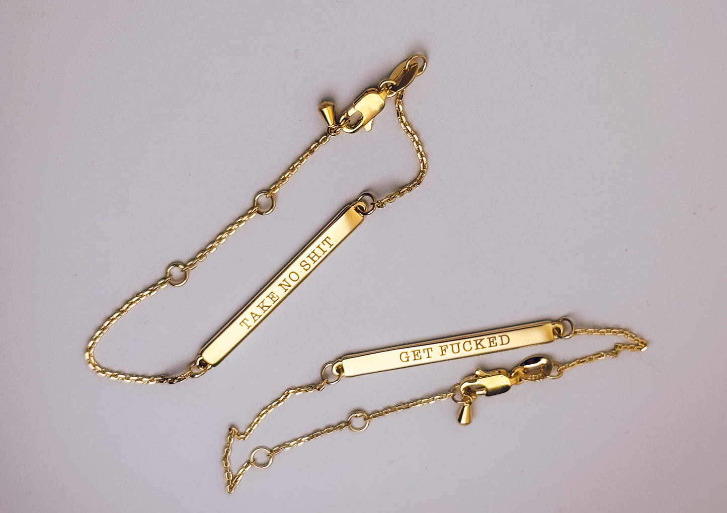 18k Gold Filled Unhinged Bar Bracelets - Lors Collective