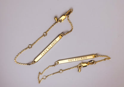 18k Gold Filled Unhinged Bar Bracelets - Lors Collective
