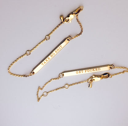 18k Gold Filled Unhinged Bar Bracelets - Lors Collective