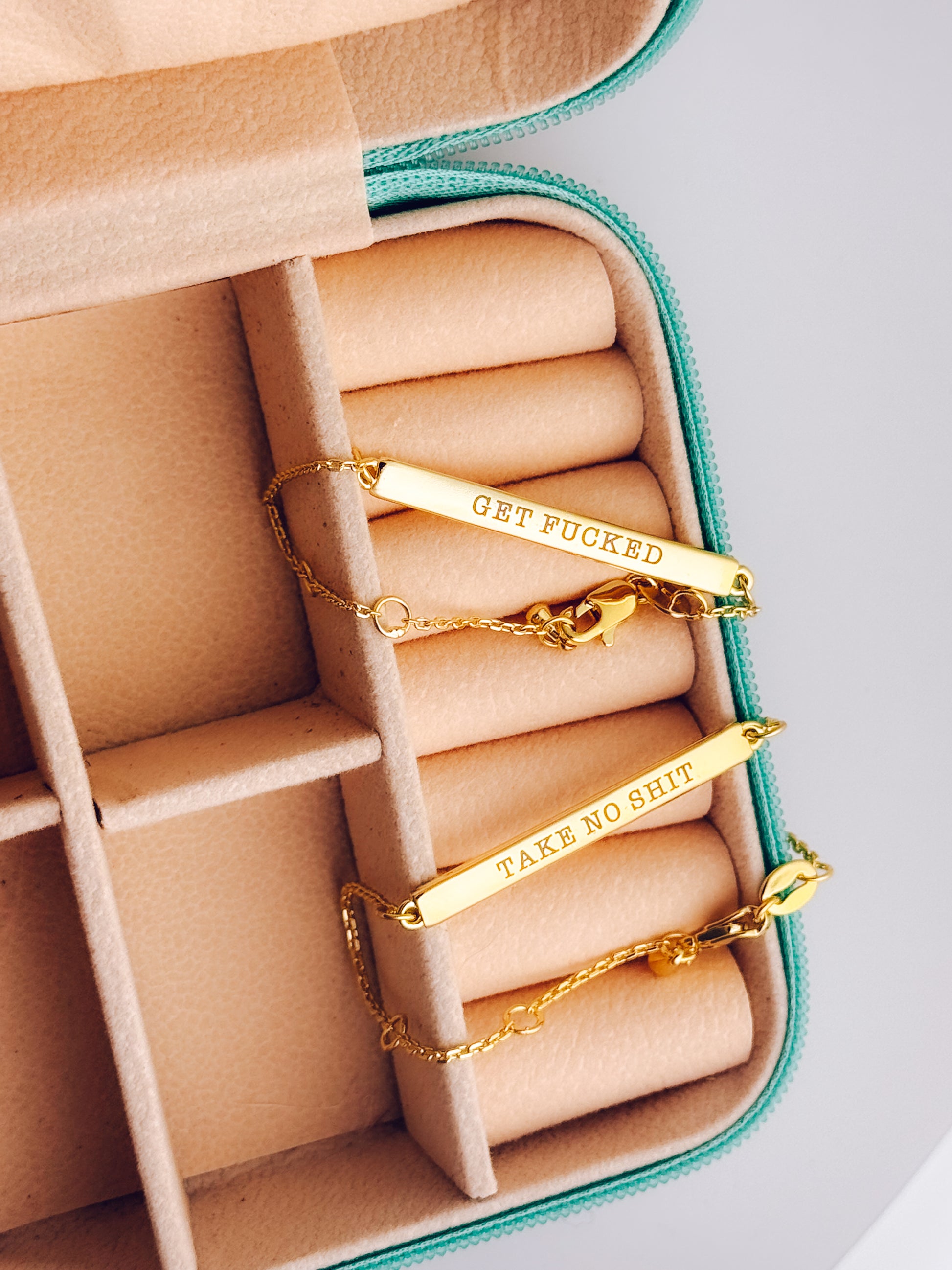 18k Gold Filled Unhinged Bar Bracelets - Lors Collective