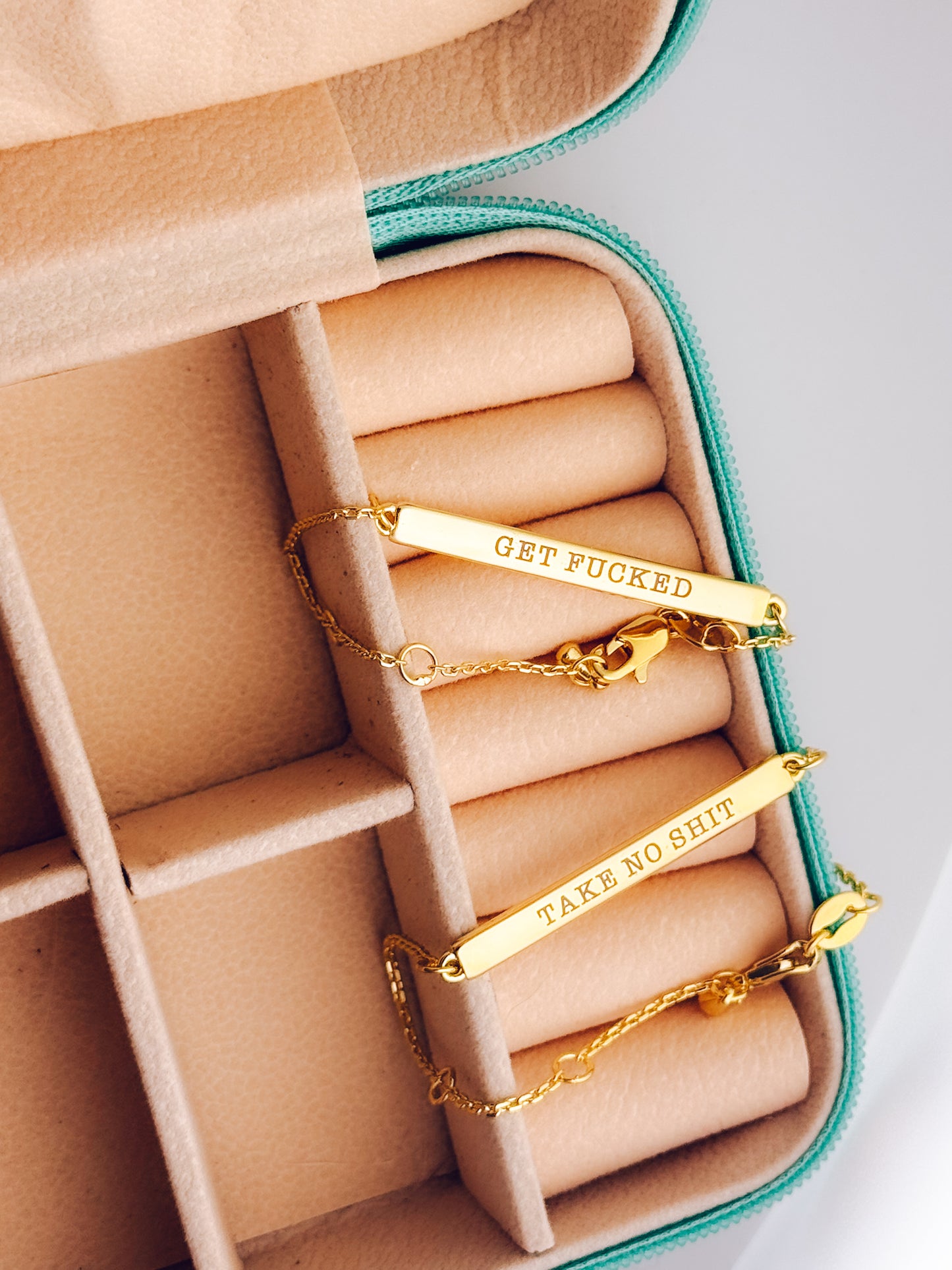 18k Gold Filled Unhinged Bar Bracelets - Lors Collective