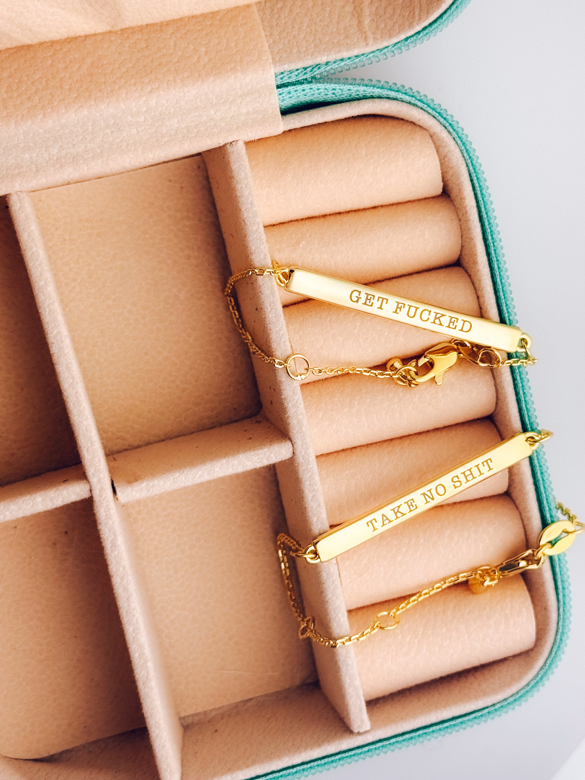 18k Gold Filled Unhinged Bar Bracelets - Lors Collective