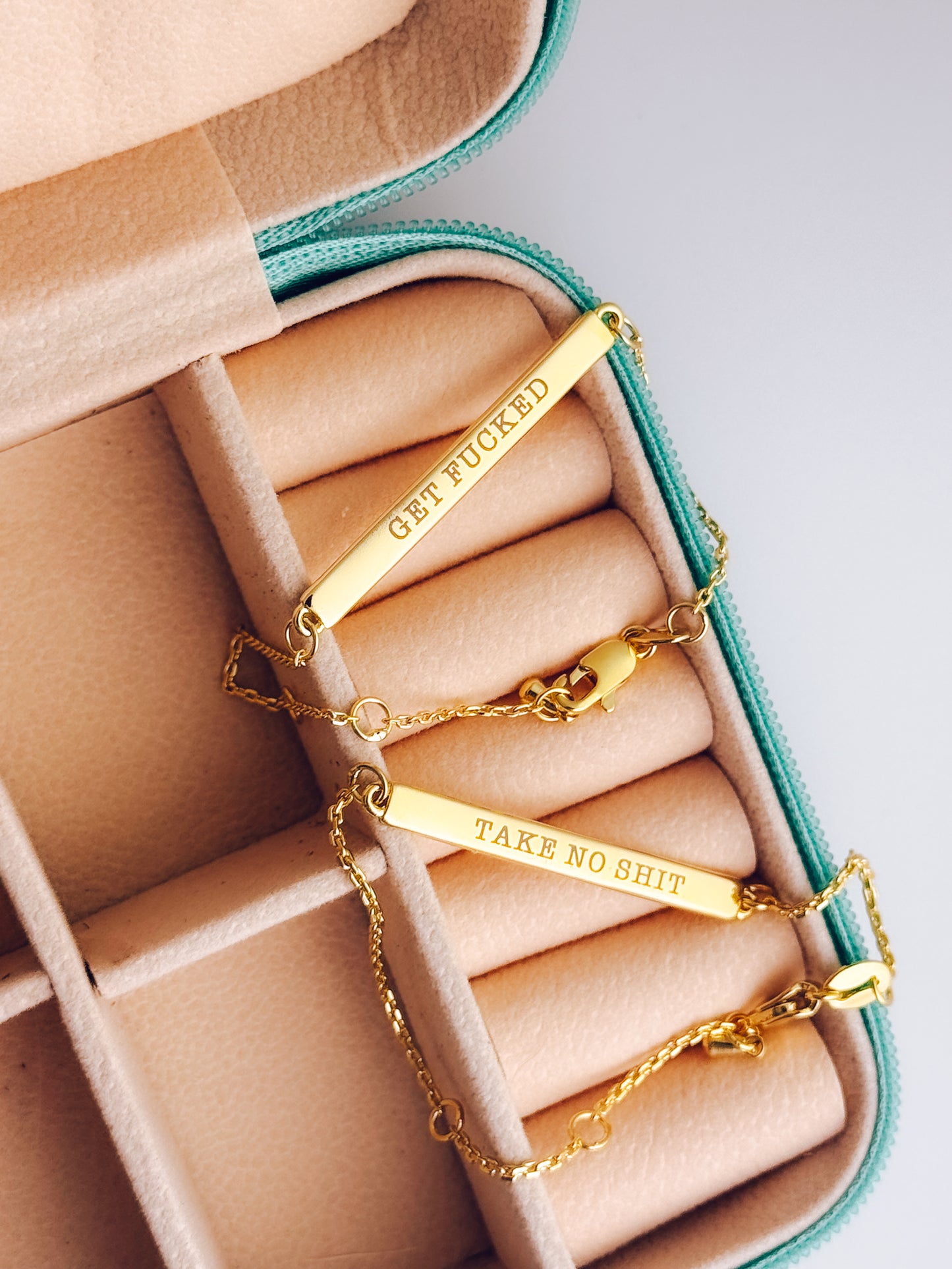 18k Gold Filled Unhinged Bar Bracelets - Lors Collective