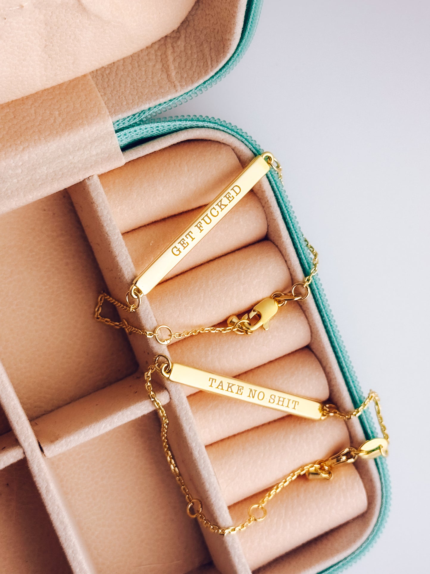 18k Gold Filled Unhinged Bar Bracelets - Lors Collective
