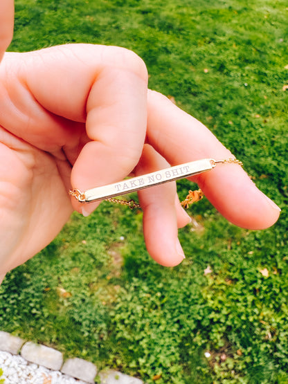 18k Gold Filled Unhinged Bar Bracelets - Lors Collective