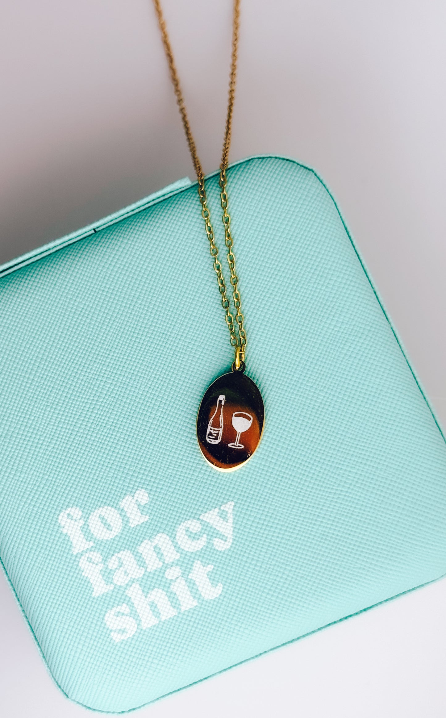Wine Time Engraved Necklace - Lors Collective