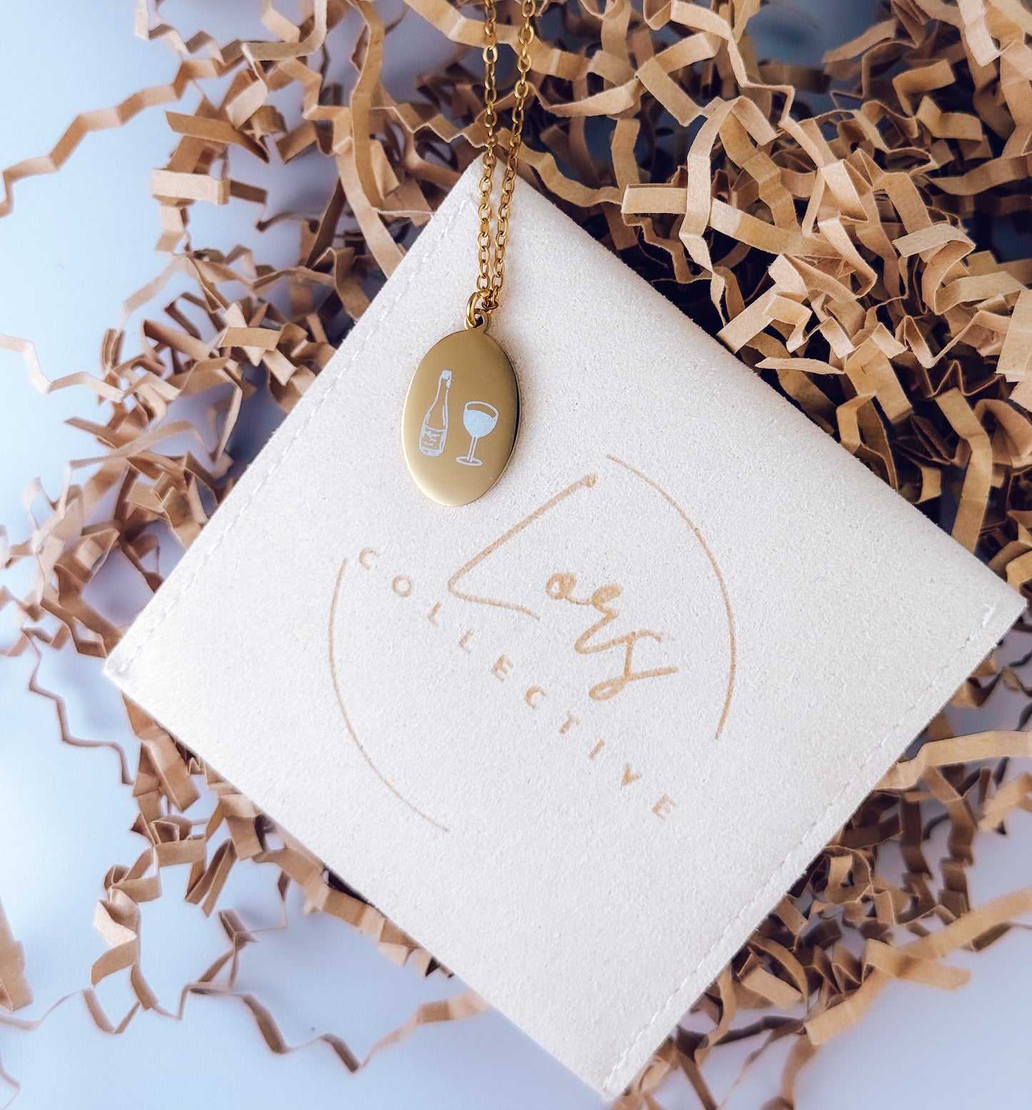 Wine Time Engraved Necklace - Lors Collective
