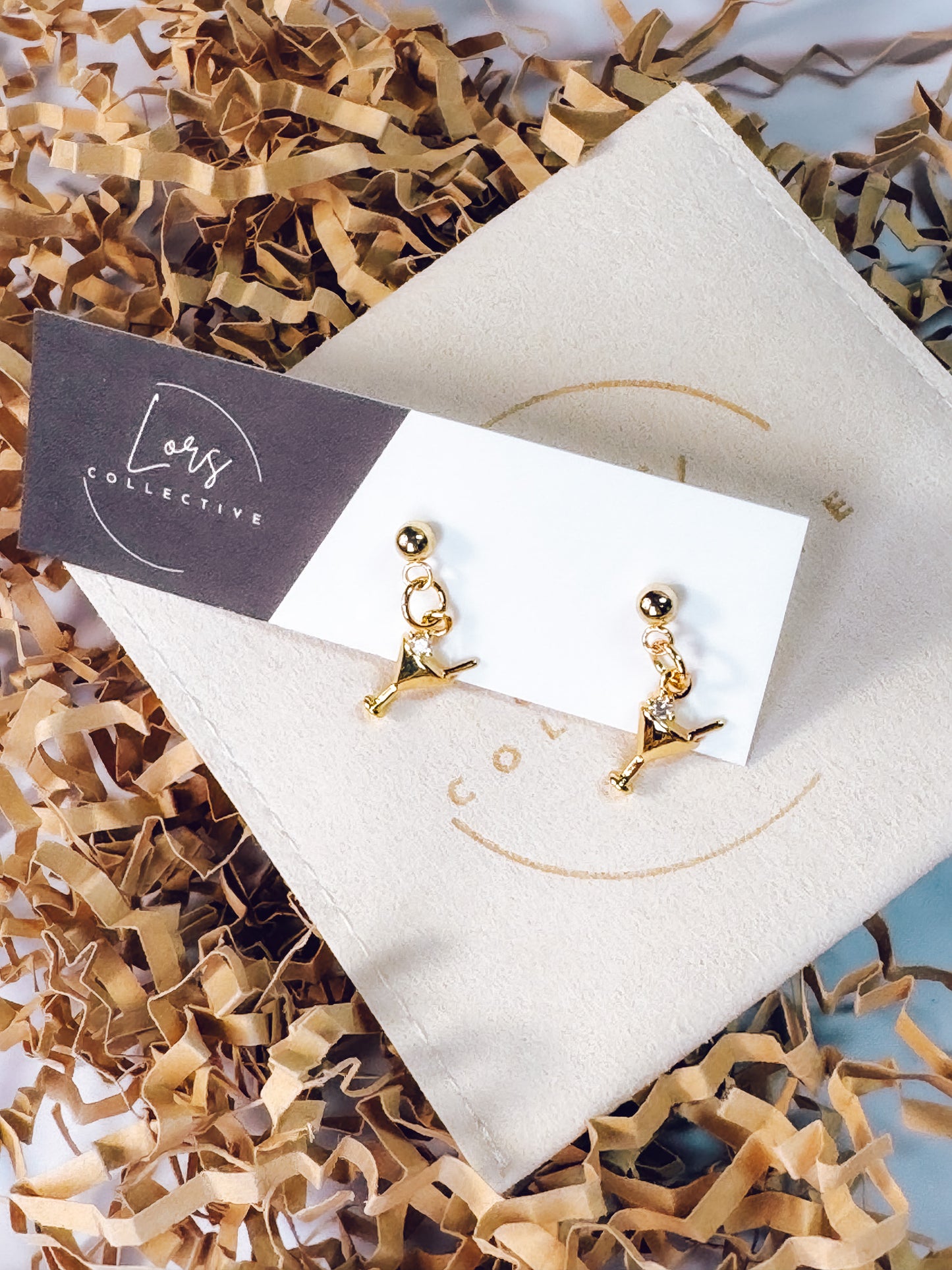 Last Call Martini Earrings - Lors Collective