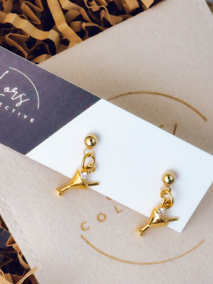 Last Call Martini Earrings - Lors Collective