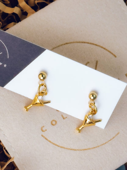 Last Call Martini Earrings - Lors Collective