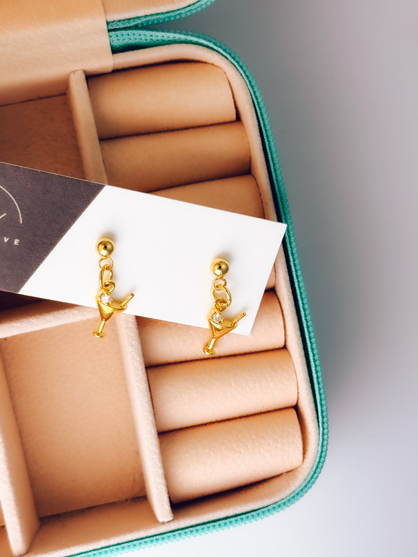 Last Call Martini Earrings - Lors Collective