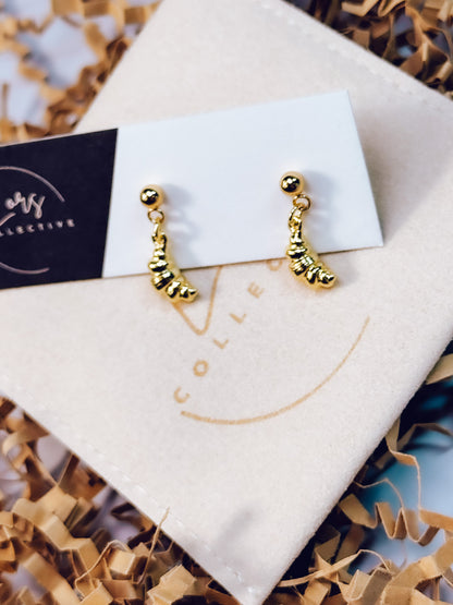 Butter Me Up Croissant Earrings - Lors Collective