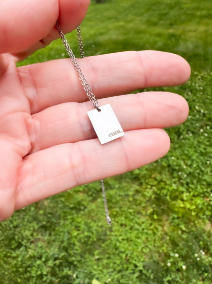 Bold Cunt Necklace