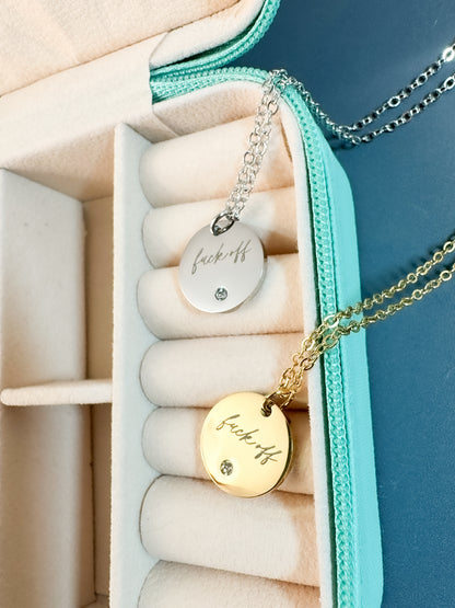 Delicate Fuck Off Necklace